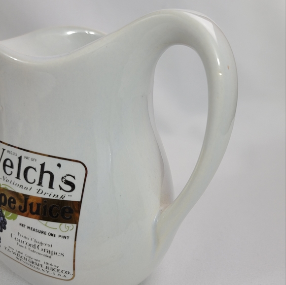 Vtg Welch's Grape Juice Advertisement Ceramic Pitcher USA - Picture 11 of 16